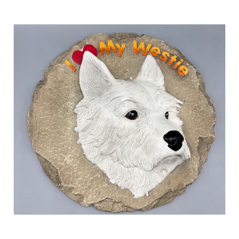 Spoonique Westie‎ Stepping Stone I Love My Westie Dog Garden Wall Art Decor